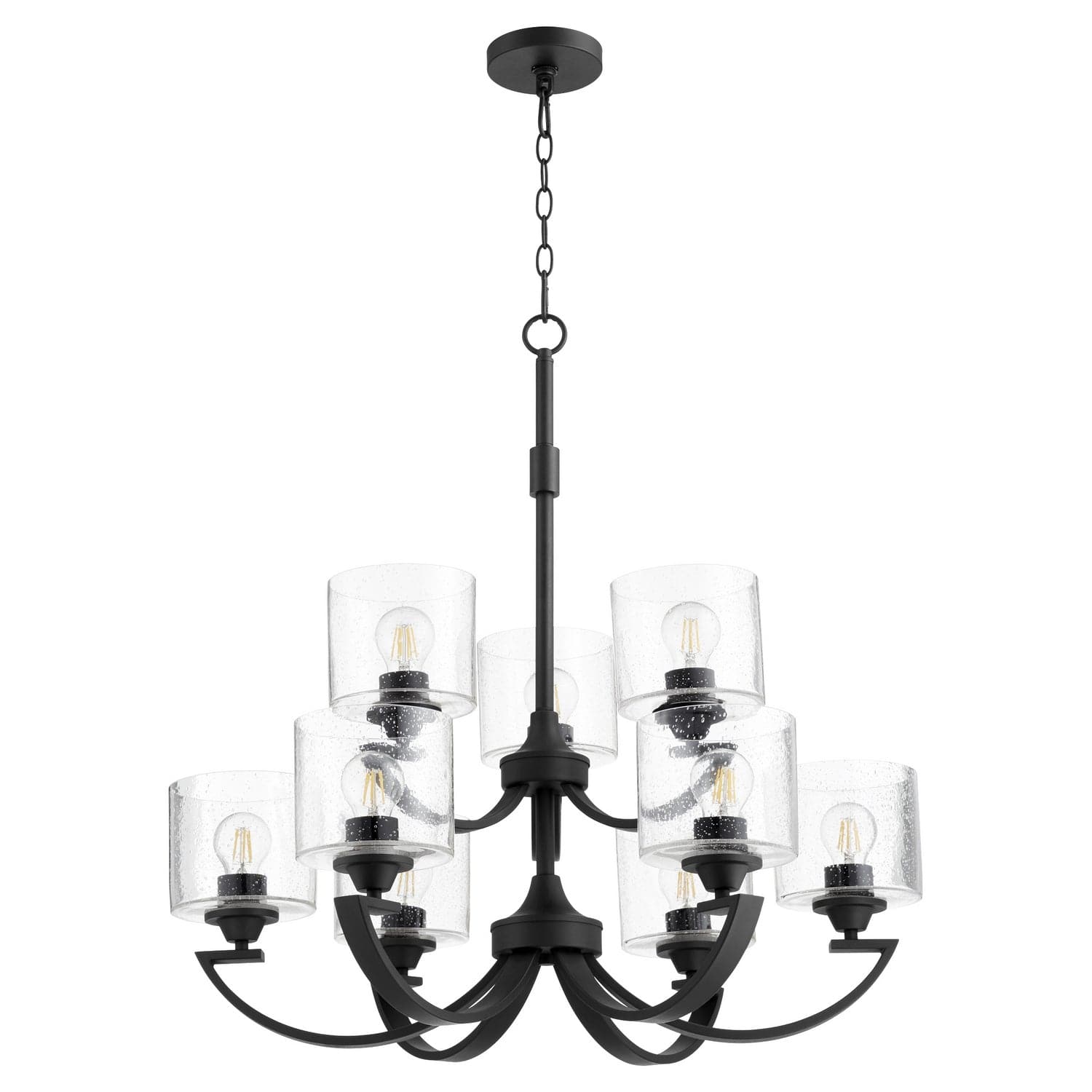 Quorum - 6202-9-69 - Nine Light Chandelier - Dakota - Textured Black