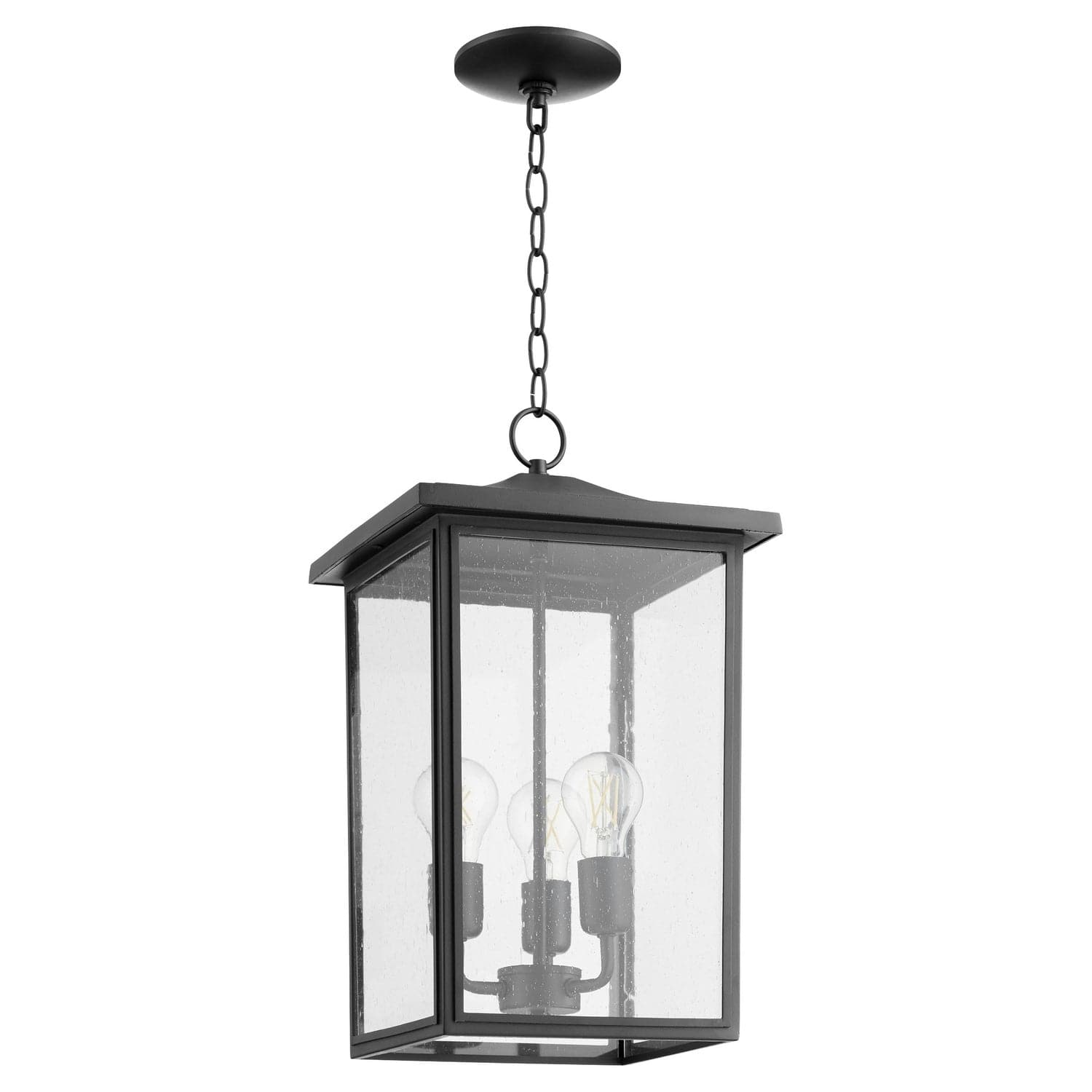 Quorum - 723-11-69 - Three Light Pendant - Riverside - Textured Black