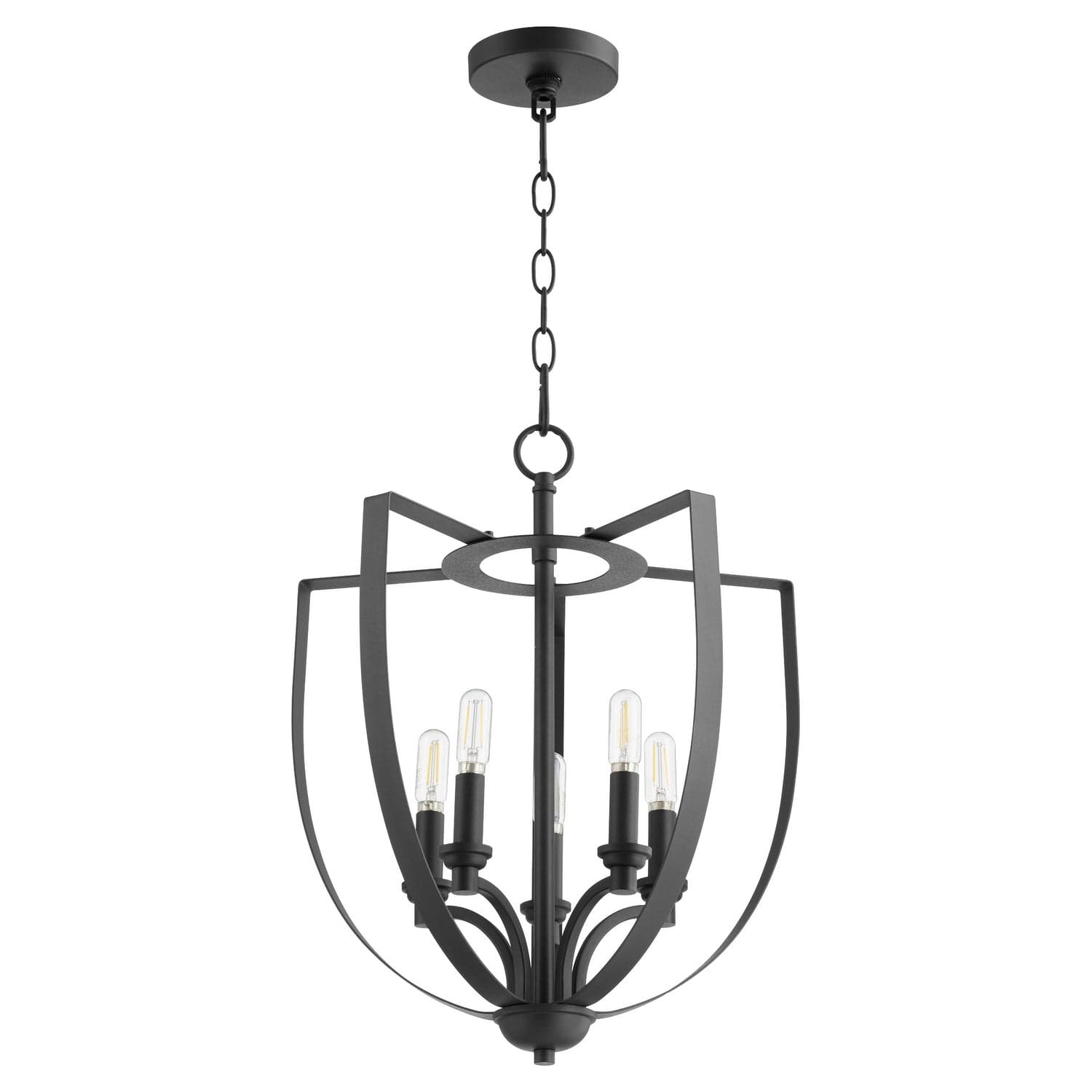 Quorum - 8202-5-69 - Five Light Chandelier - Dakota - Textured Black