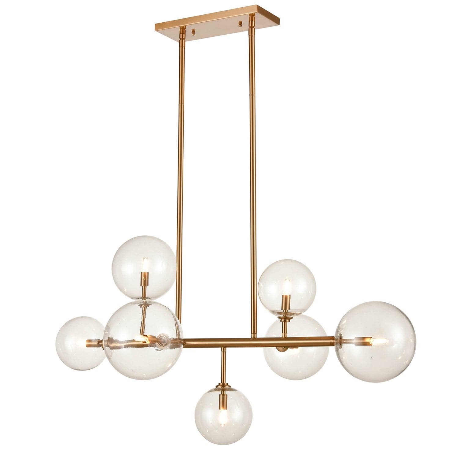 Avenue Lighting - HF4207-AB - Seven Light Chandelier - Delilah - Aged Brass