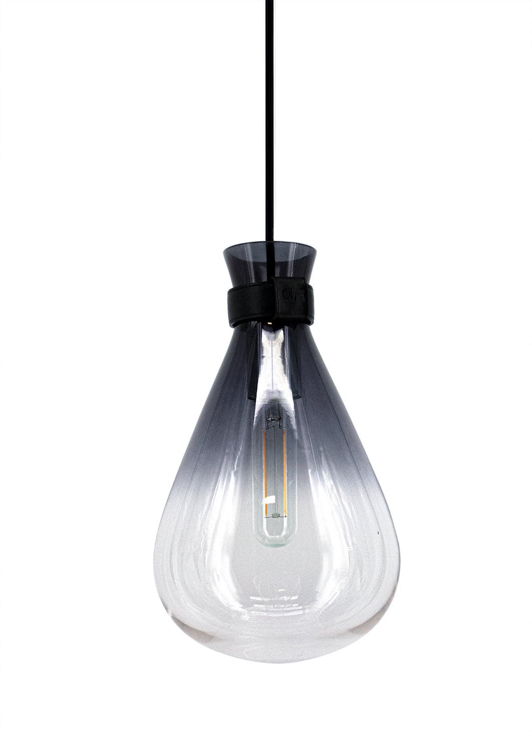 Avenue Lighting - HF8189-BLK - Pendant - Del Mar - Smoke/Cleasr