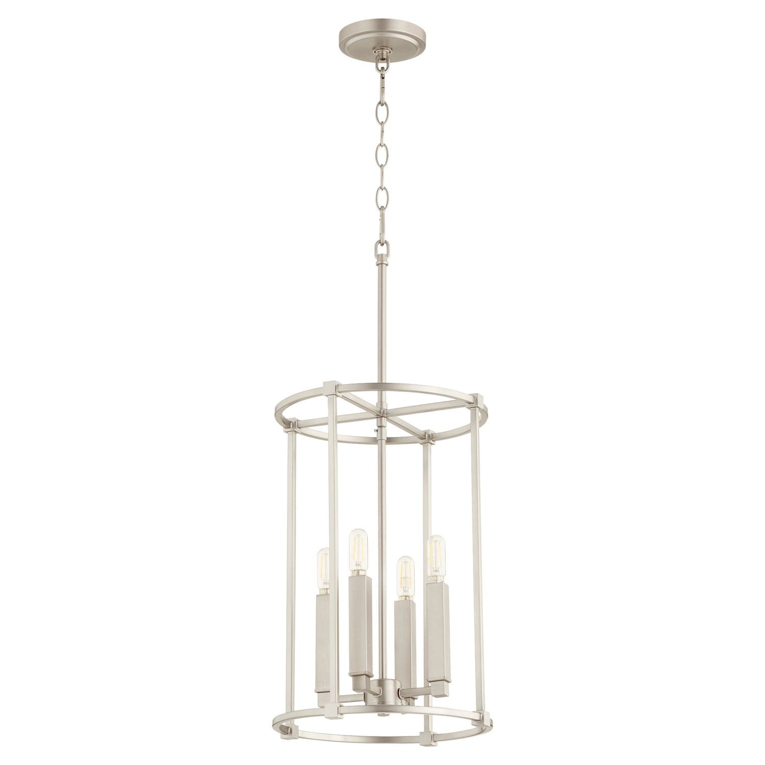 Quorum - 686-4-65 - Four Light Entry Pendant - Olympus - Satin Nickel