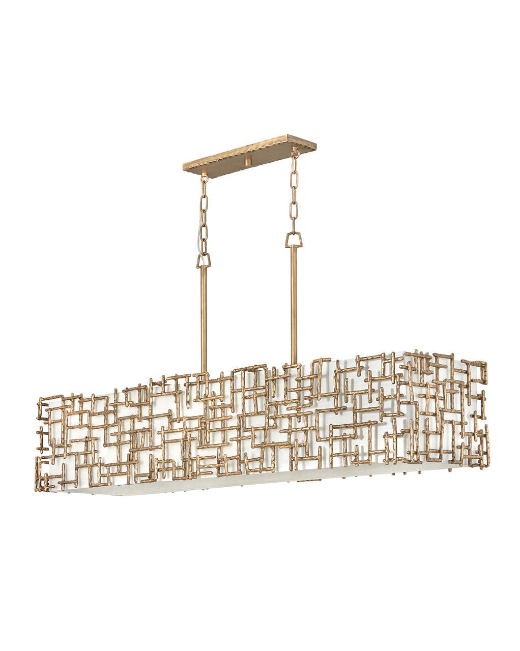 Fredrick Ramond - FR33105BNG - LED Linear Chandelier - Farrah - Burnished Gold