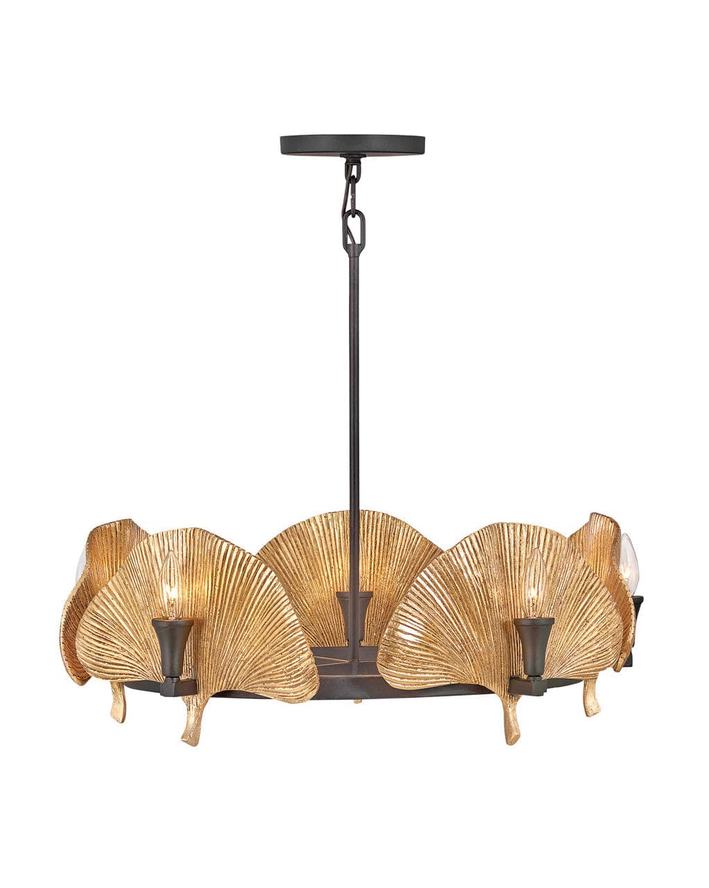 Fredrick Ramond - FR33608MR - Ten Light Chandelier - Cera - Museum Bronze