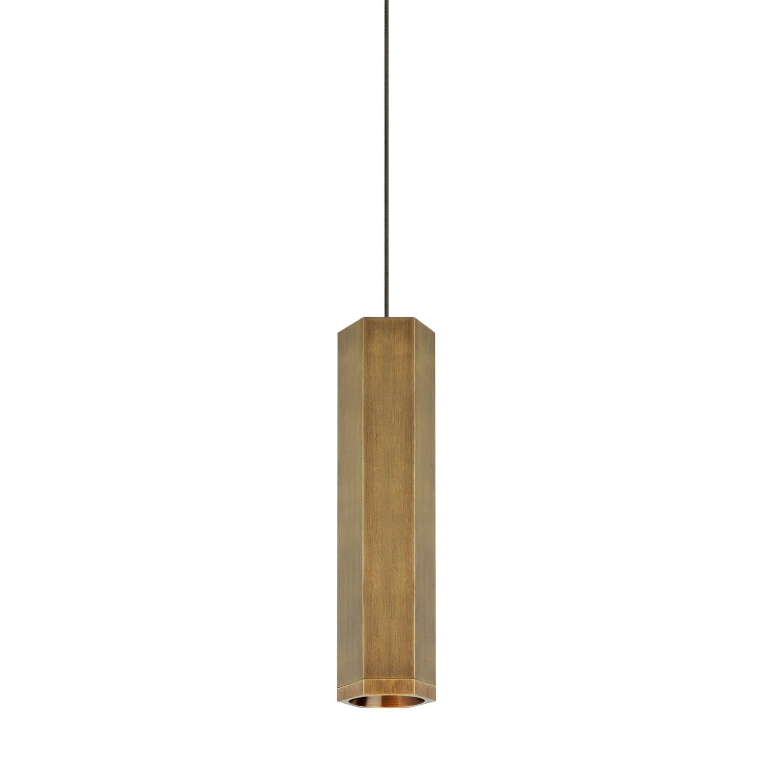 Visual Comfort Modern - 700FJBLKSRR - Pendant - Blok - Aged Brass/Aged Brass