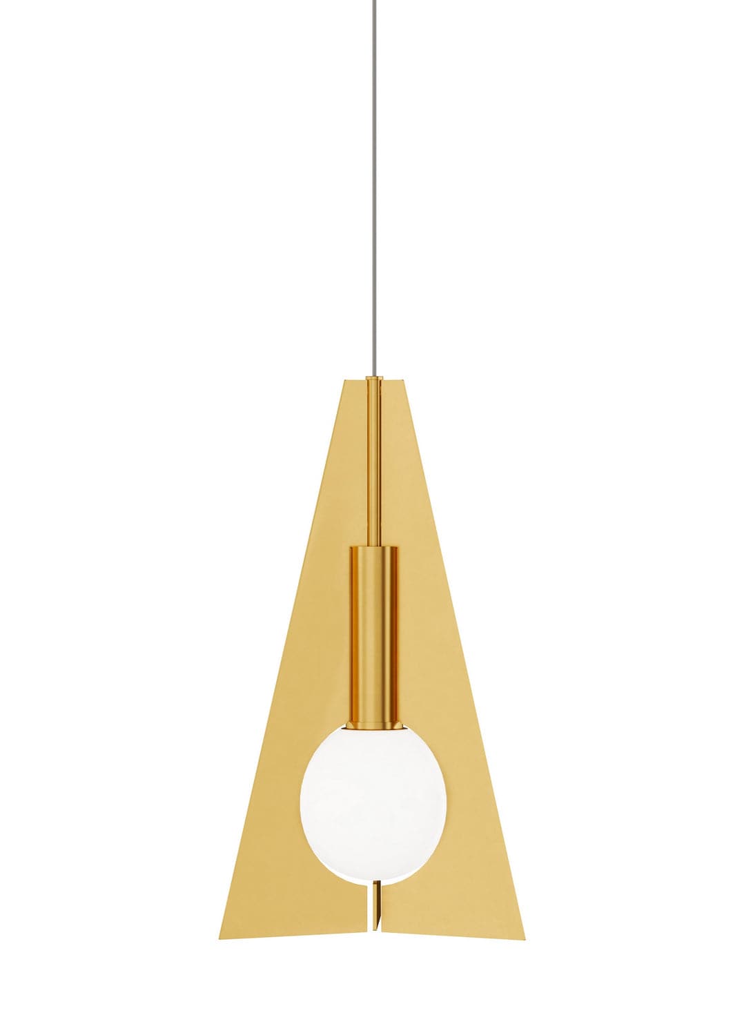 Visual Comfort Modern - 700MOOBLPNB-LED930 - LED Pendant - Orbel Pyramid - Natural Brass