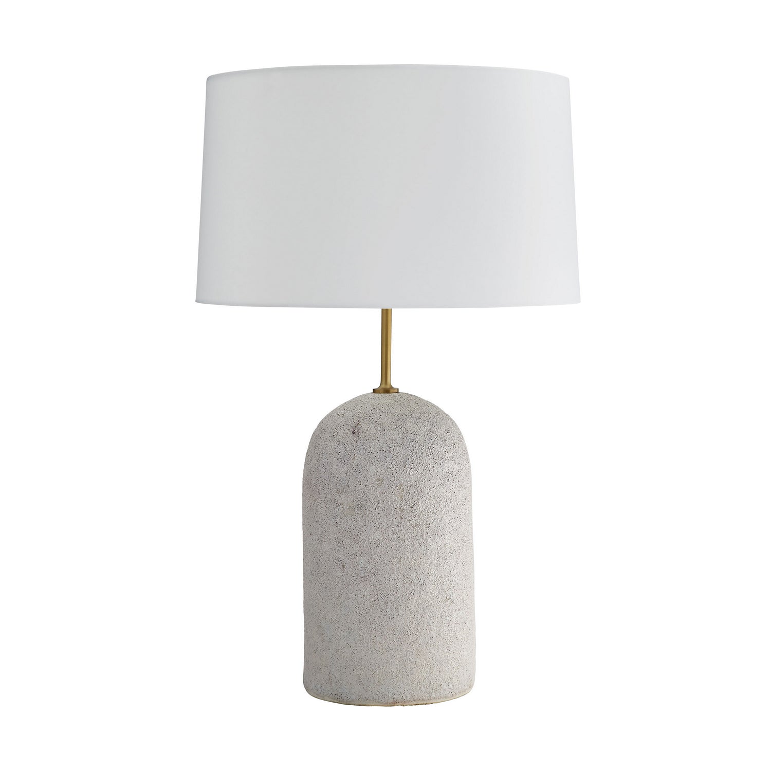 One Light Table Lamp from the Capelli collection in Ivory Volcanic Glaze finish
