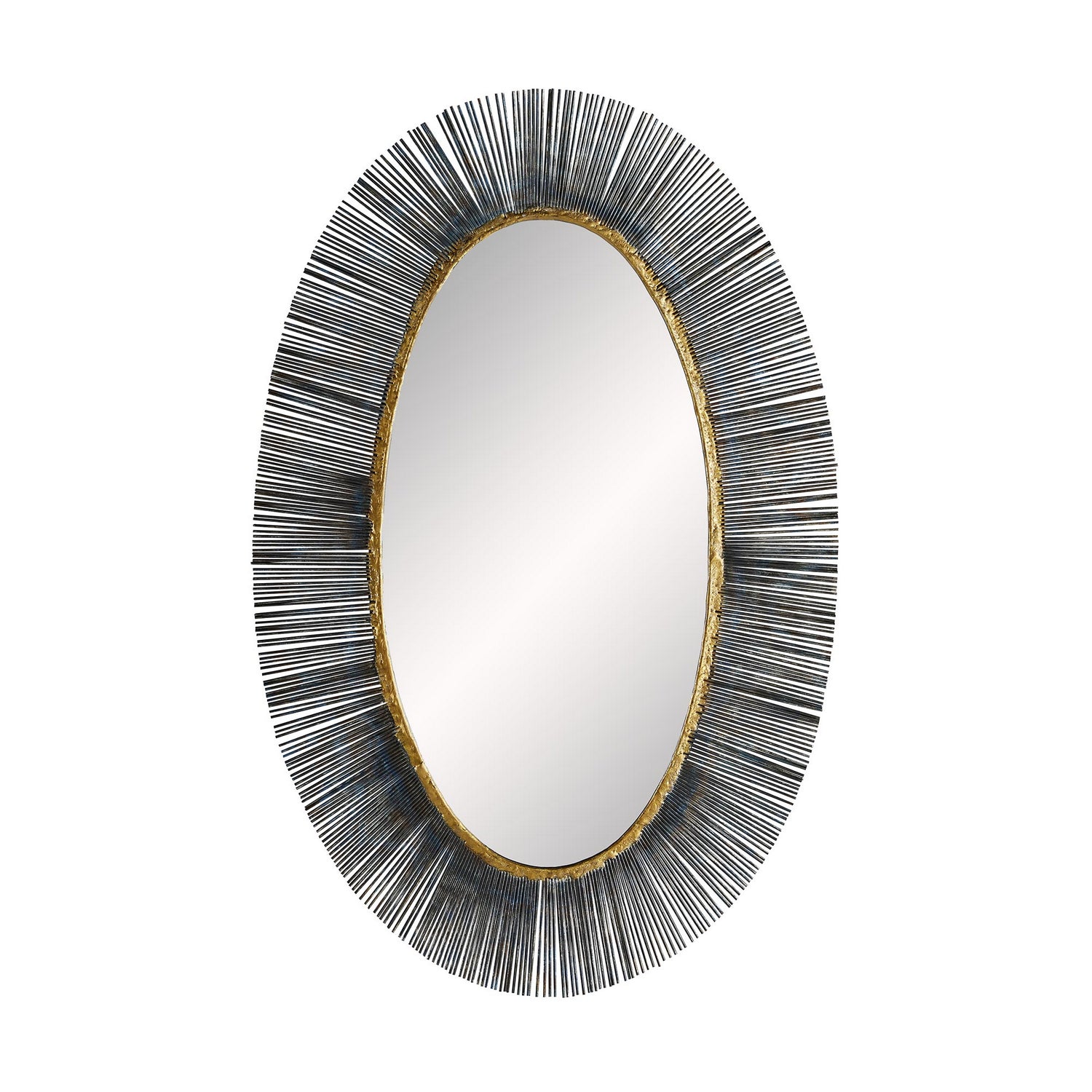 Mirror from the Perseus collection in Natural Iron finish