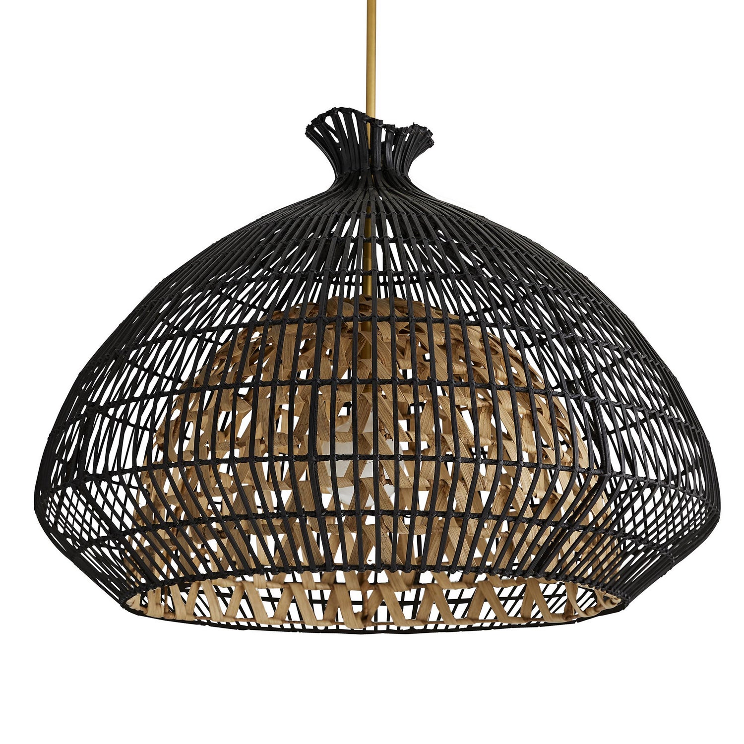 One Light Pendant from the Rimini collection in Black finish