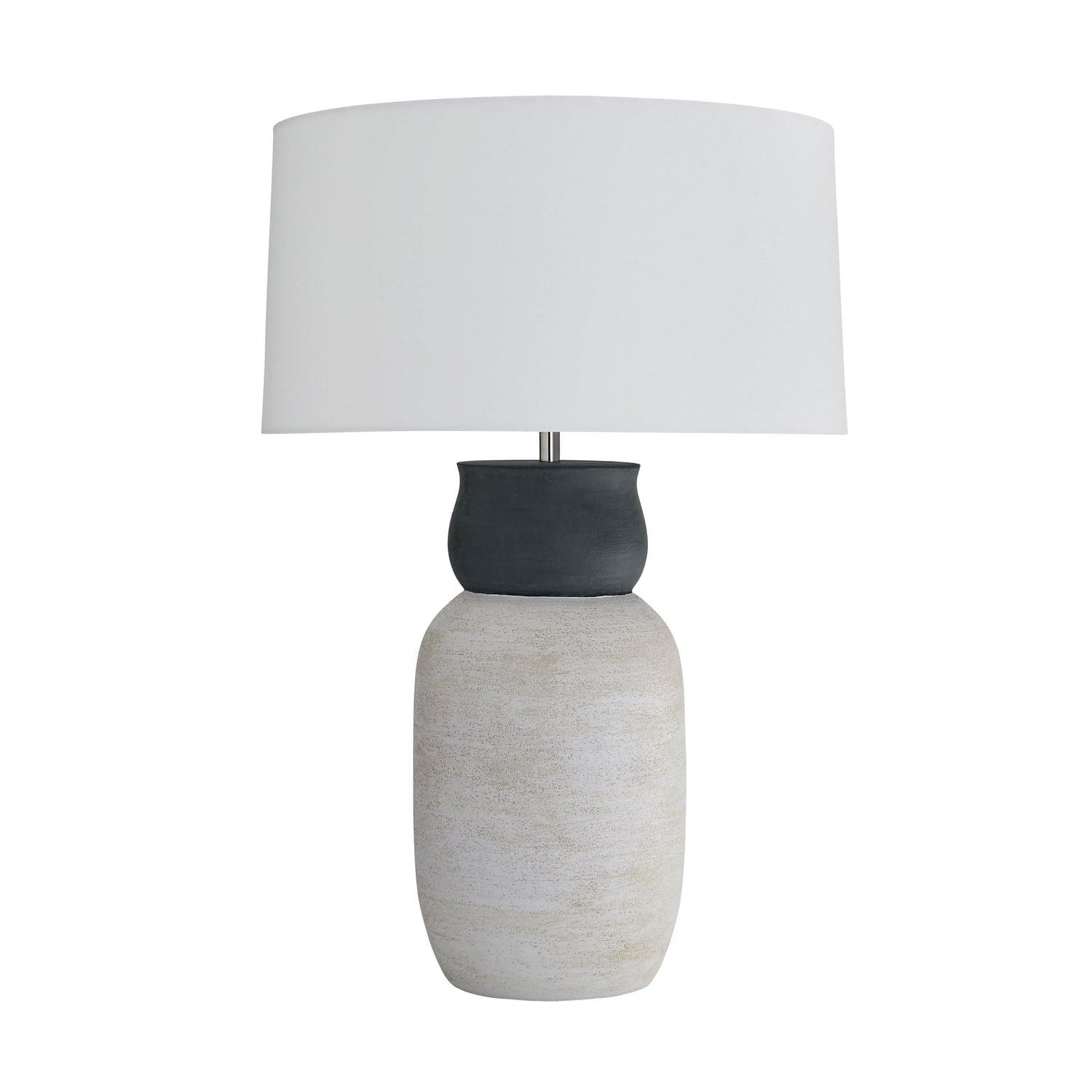 Arteriors - 45089-849 - One Light Table Lamp - Ansley - Midnight & Whitewash Terracotta