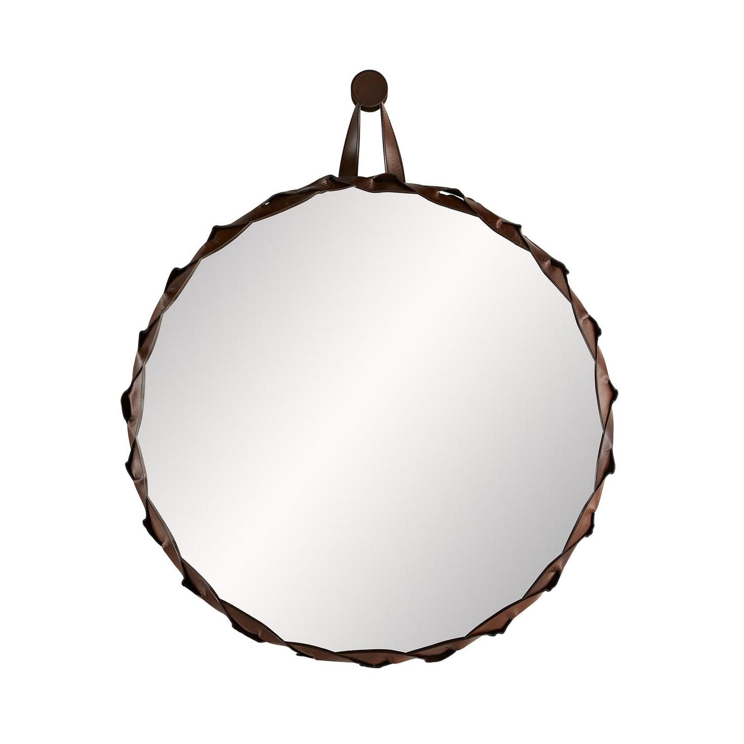 Mirror from the Powell collection in Tobacco finish