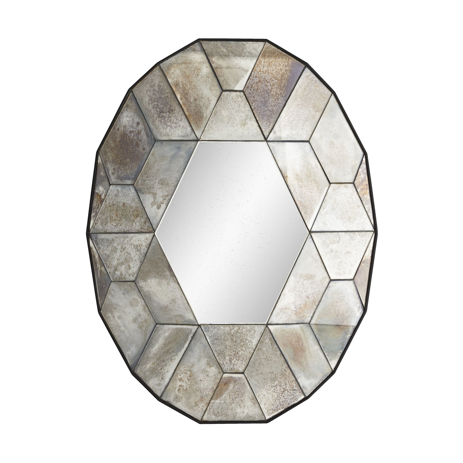 Mirror from the Callen collection in Natural Iron finish