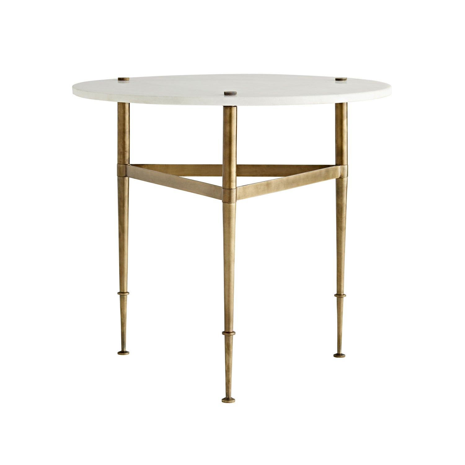 End Table from the Brittney collection in White Marble finish