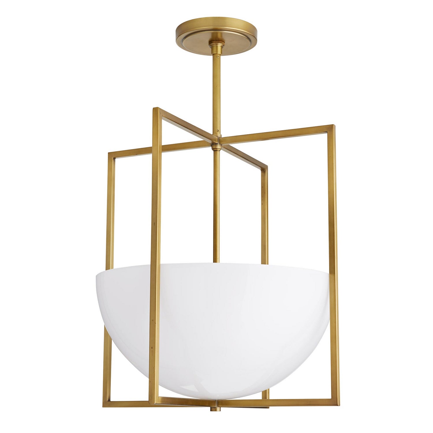 Two Light Pendant from the Royce collection in Antique Brass finish
