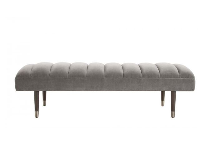 Bench from the Christophe collection in Sharkskin finish
