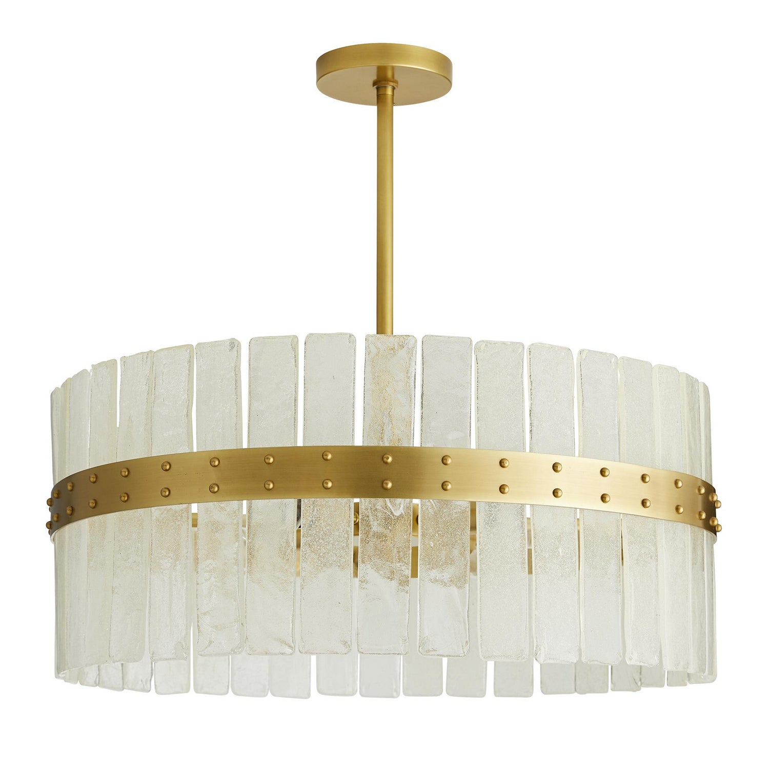 Four Light Chandelier from the Sinclair collection in Antique Brass finish