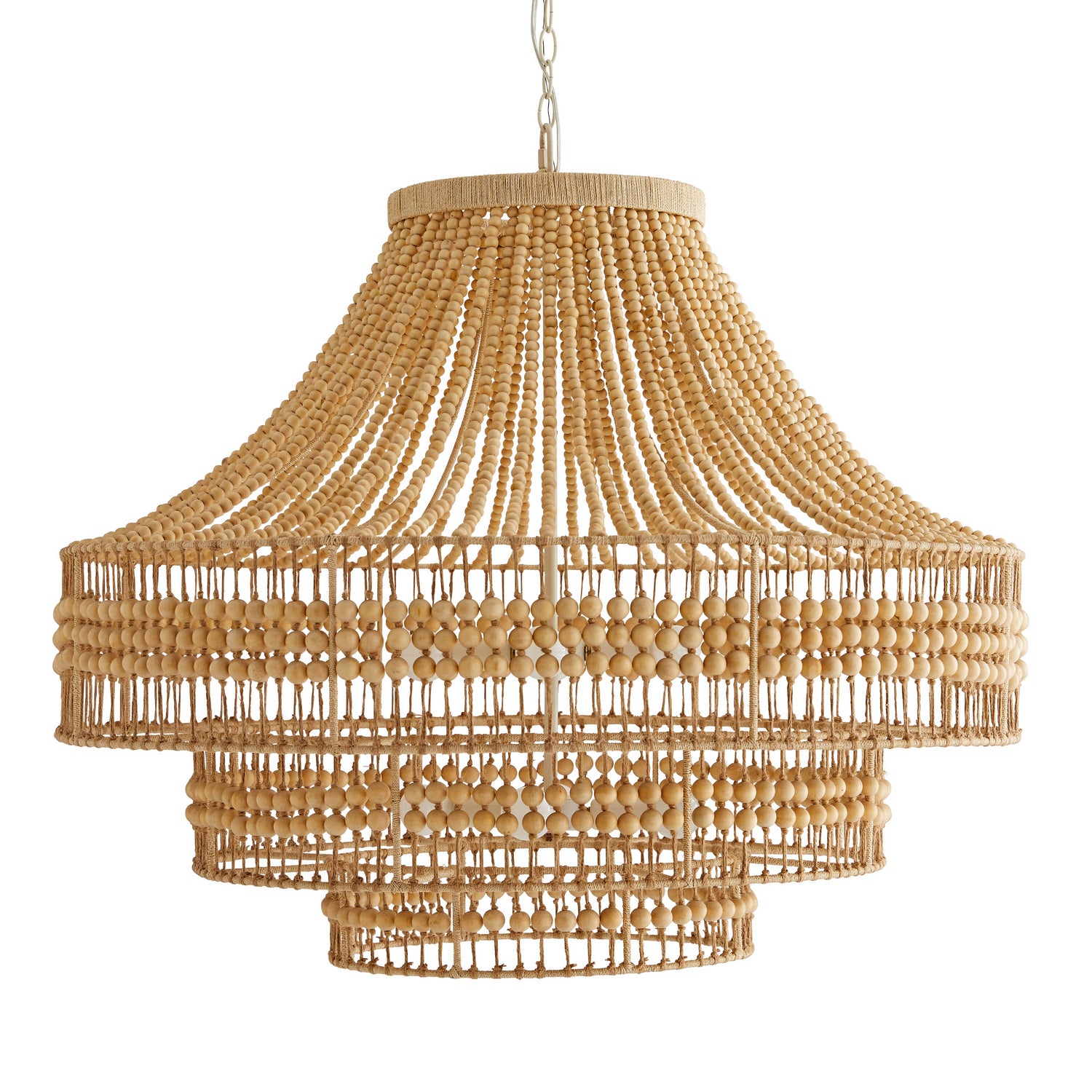 Eight Light Chandelier from the Tulane collection in Natural finish