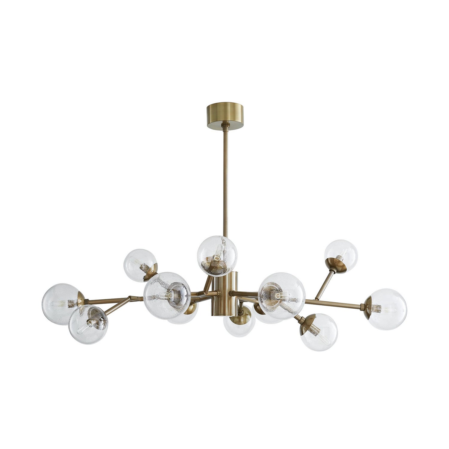 12 Light Chandelier from the Dallas collection in Vintage Brass finish