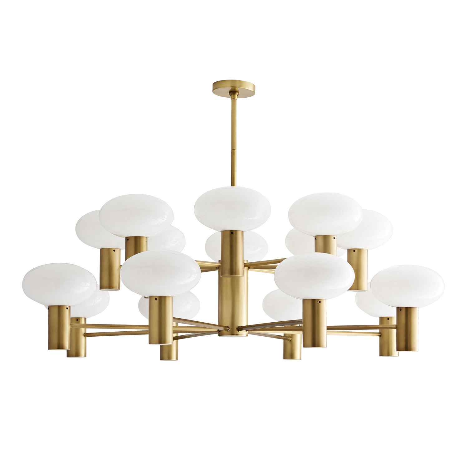 16 Light Chandelier from the Bentley collection in Antique Brass finish
