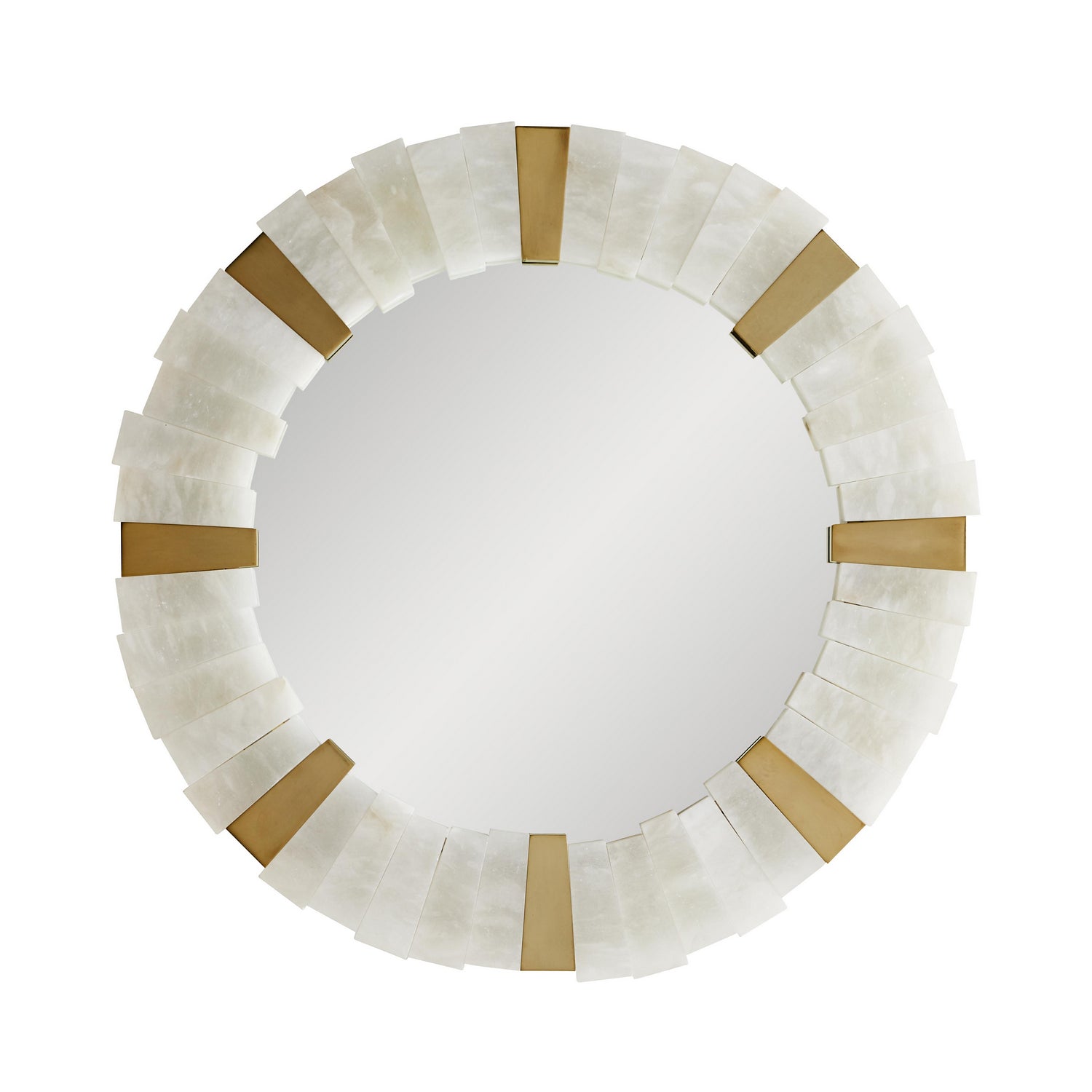 Mirror from the Von-Webber collection in White finish