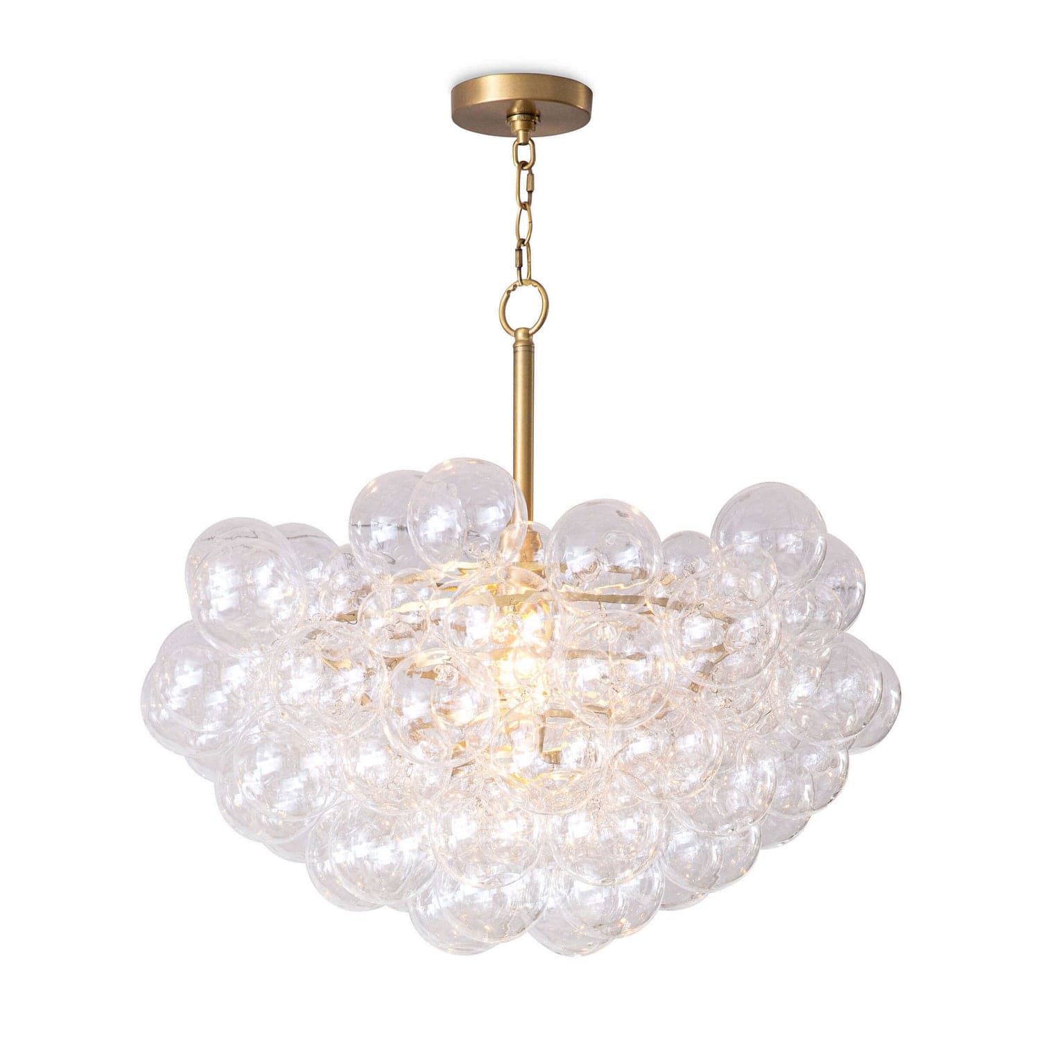 Regina Andrew - 16-1044NB - One Light Chandelier - Bubbles - Natural Brass