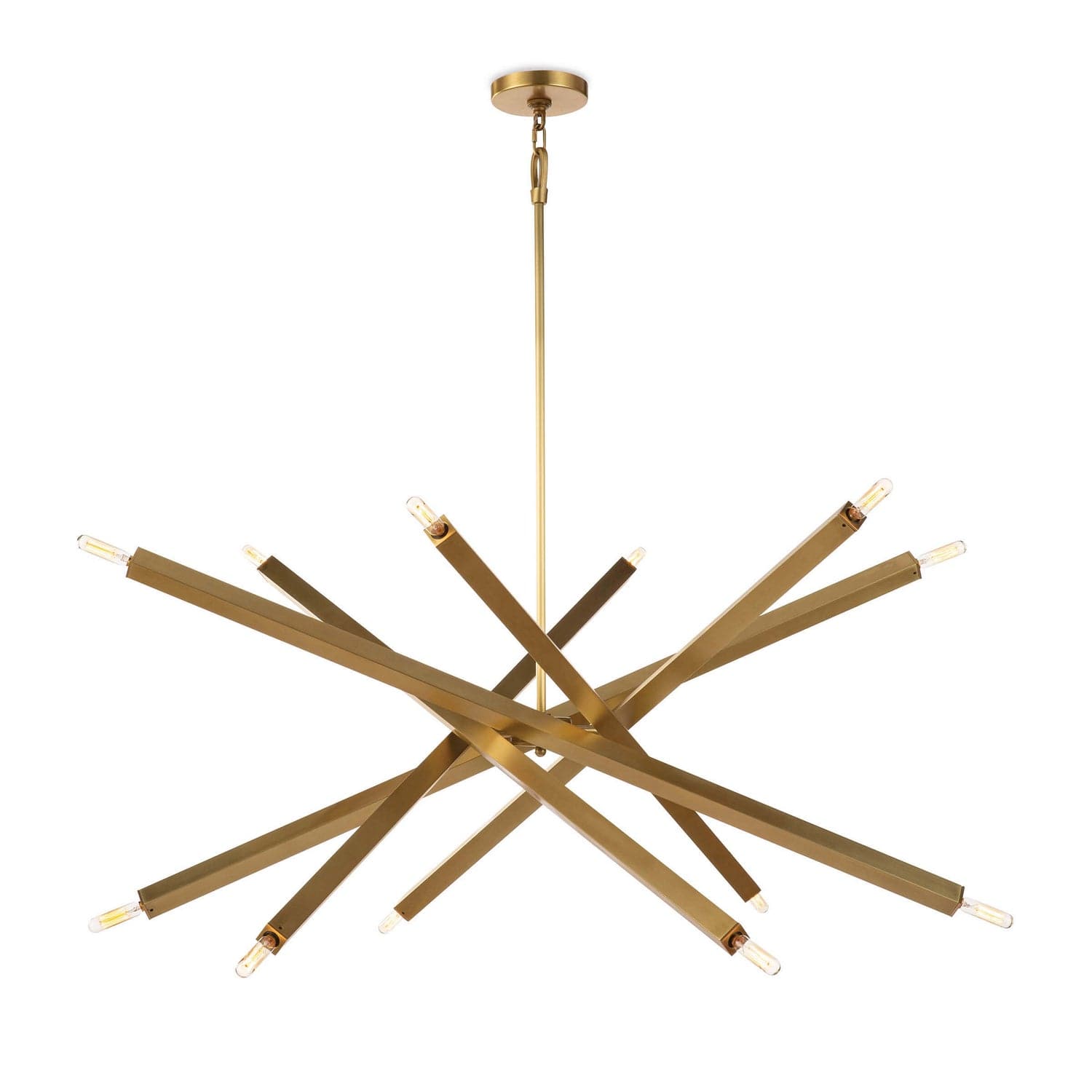 Regina Andrew - 16-1289NB - 12 Light Chandelier - Viper - Natural Brass