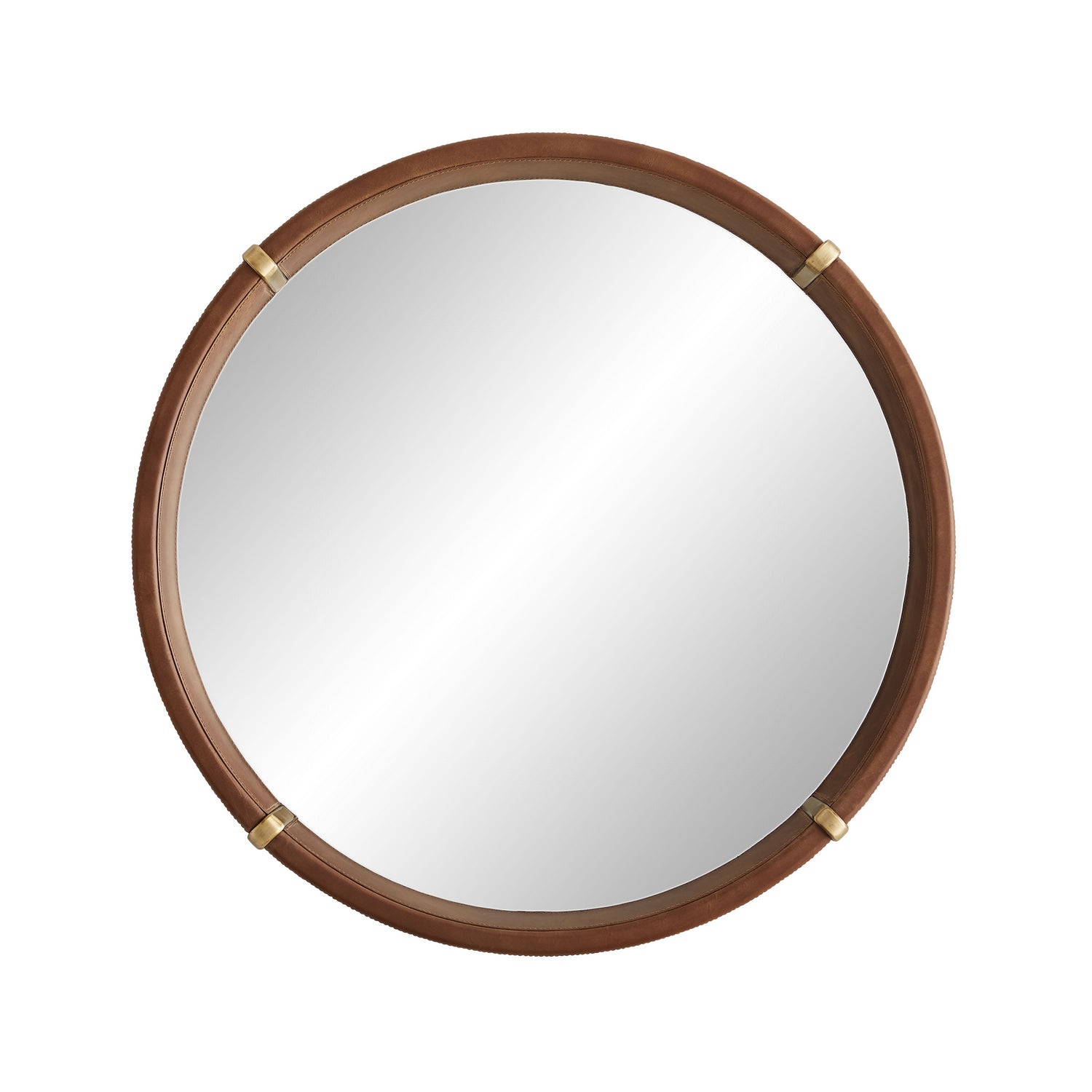 Mirror from the Edmund collection in Brown finish