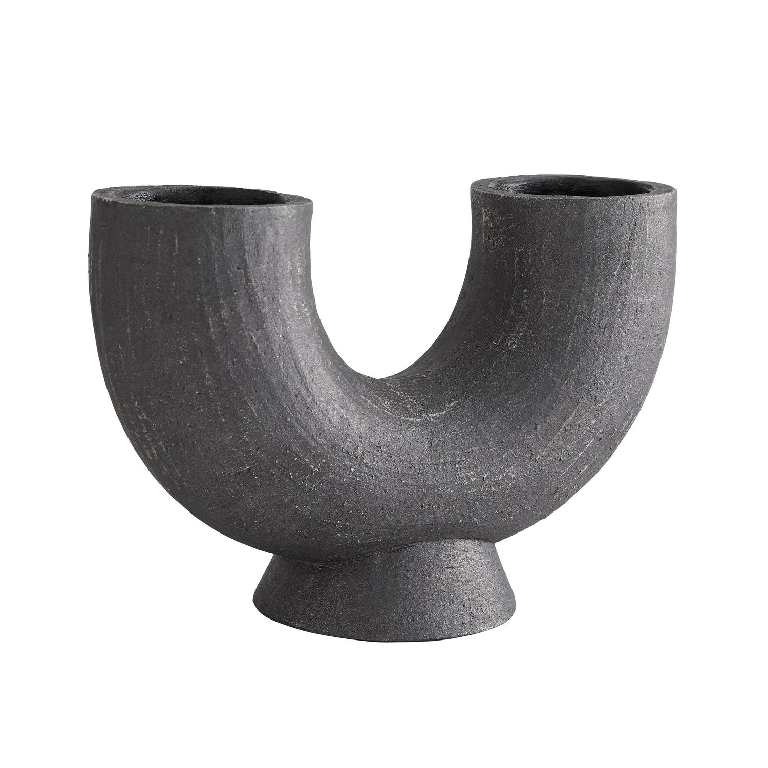 Sculpture from the Damien collection in Matte Charcoal finish