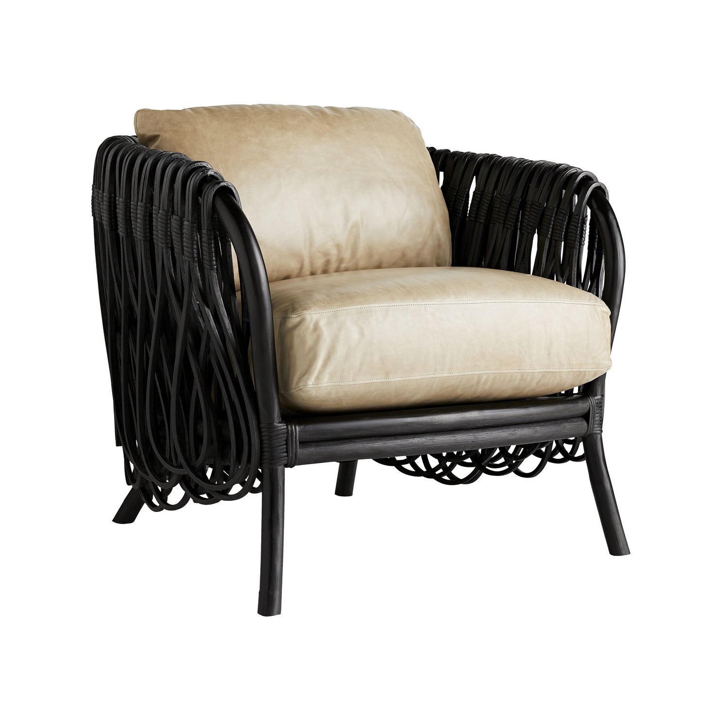 Lounge Chair from the Strata collection in Black finish