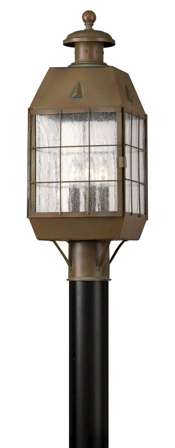 Hinkley - 2371AS - LED Post Top/ Pier Mount - Nantucket - Aged Brass