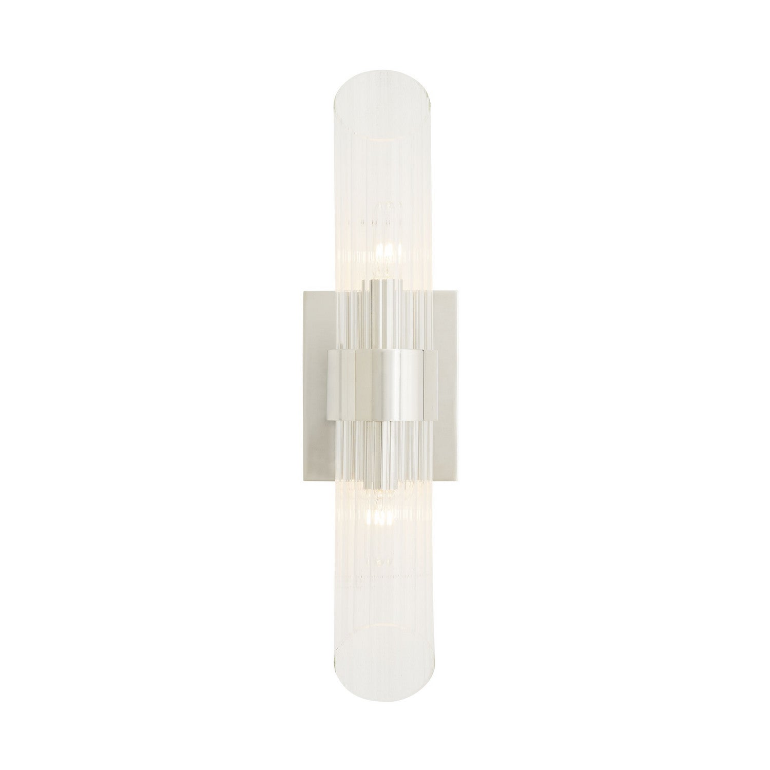 Two Light Wall Sconce from the Elyse collection in Polished Nickel finish