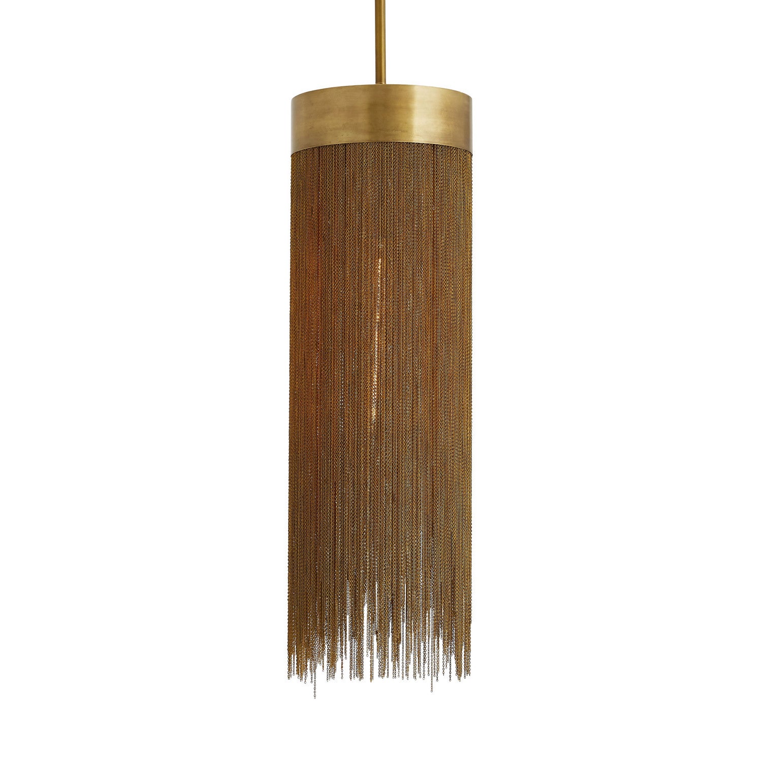 One Light Pendant from the Fatima collection in Antique Brass finish