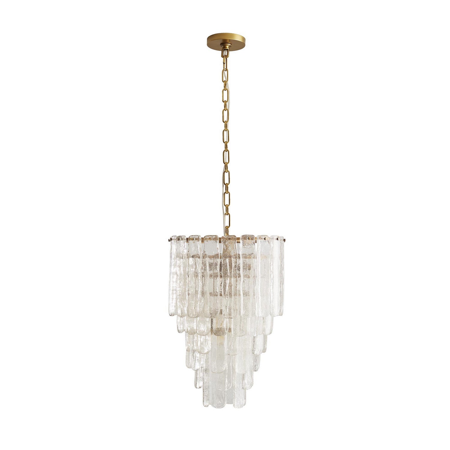 Three Light Chandelier from the Larie collection in Clear finish