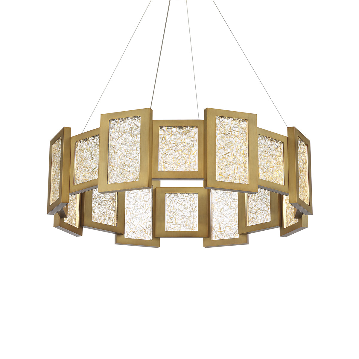 Modern Forms - PD-66028-AB - LED Chandelier - Fury - Aged Brass