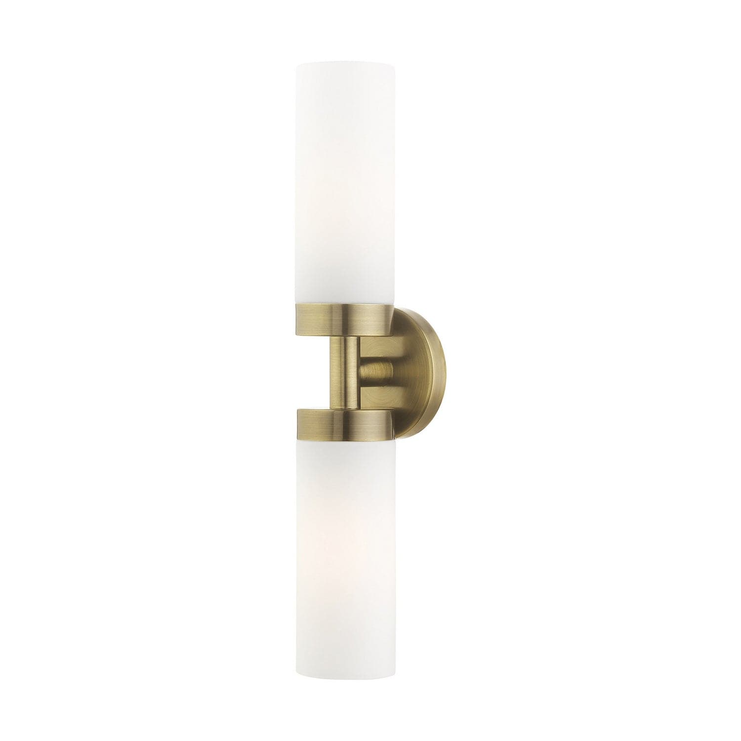 Livex Lighting - 15072-01 - Two Light Vanity - Aero - Antique Brass