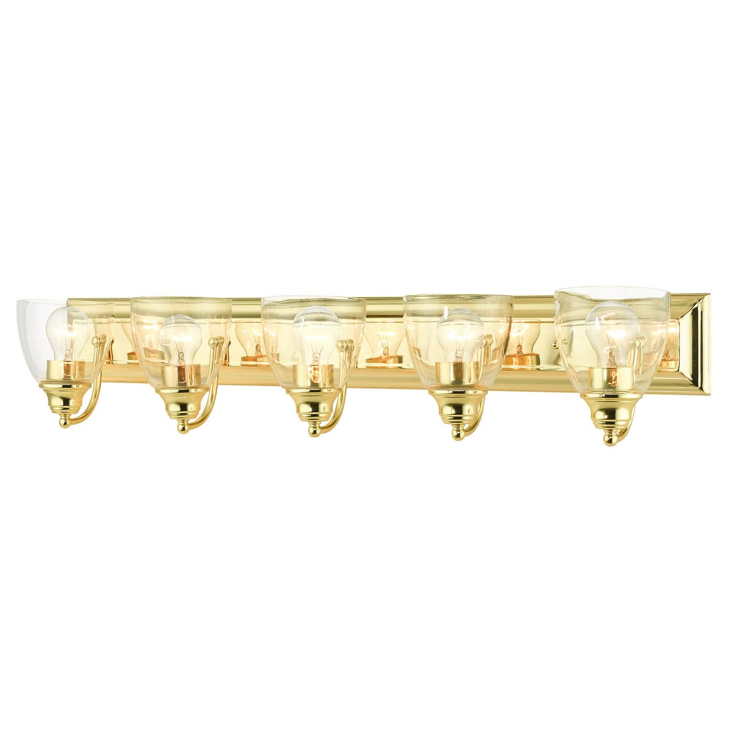 Livex Lighting - 17075-02 - Five Light Vanity - Birmingham - Polished Brass