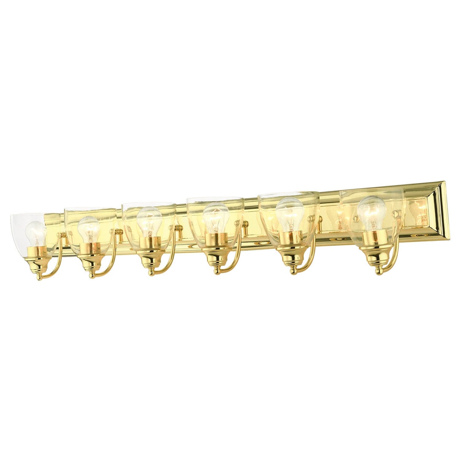 Livex Lighting - 17076-02 - Six Light Vanity - Birmingham - Polished Brass