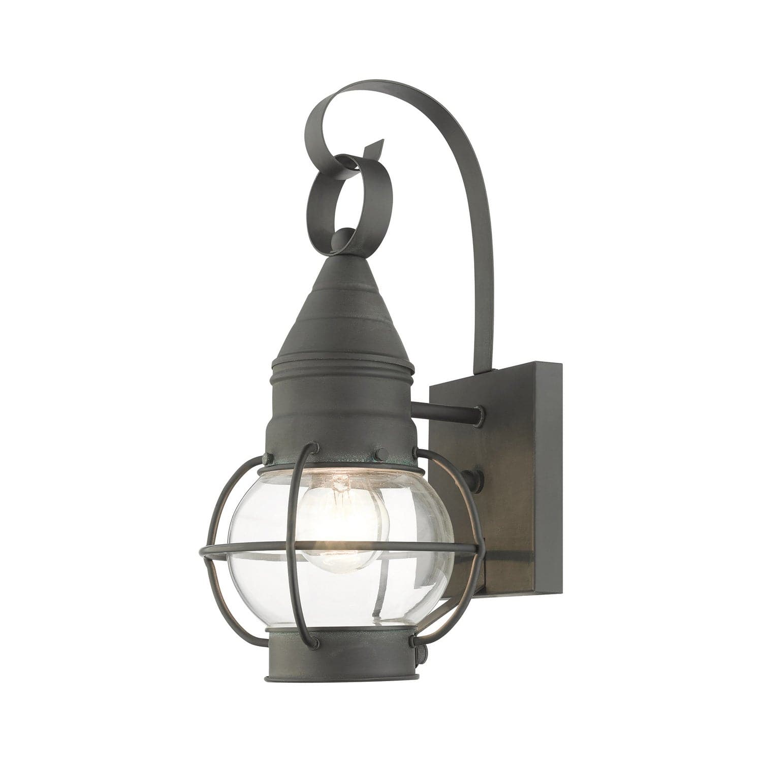 Livex Lighting - 26900-61 - One Light Outdoor Wall Lantern - Newburyport - Charcoal