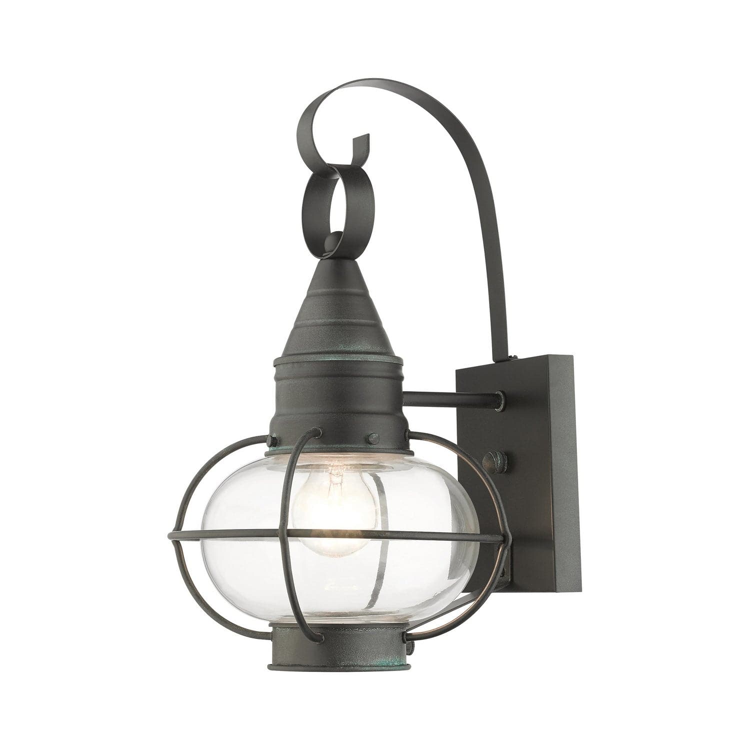 Livex Lighting - 26901-61 - One Light Outdoor Wall Lantern - Newburyport - Charcoal
