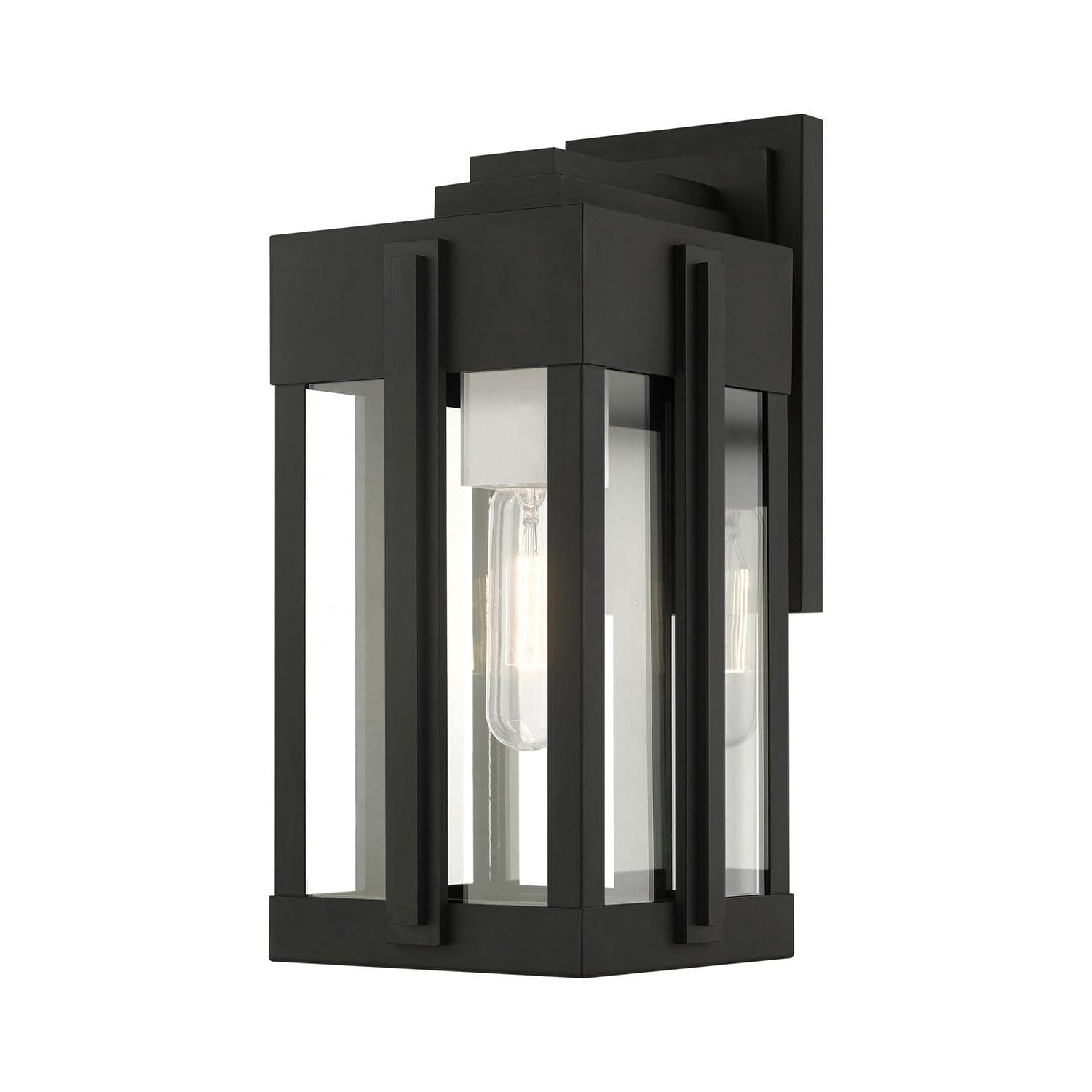 Livex Lighting - 27712-04 - One Light Outdoor Wall Lantern - Lexington - Black