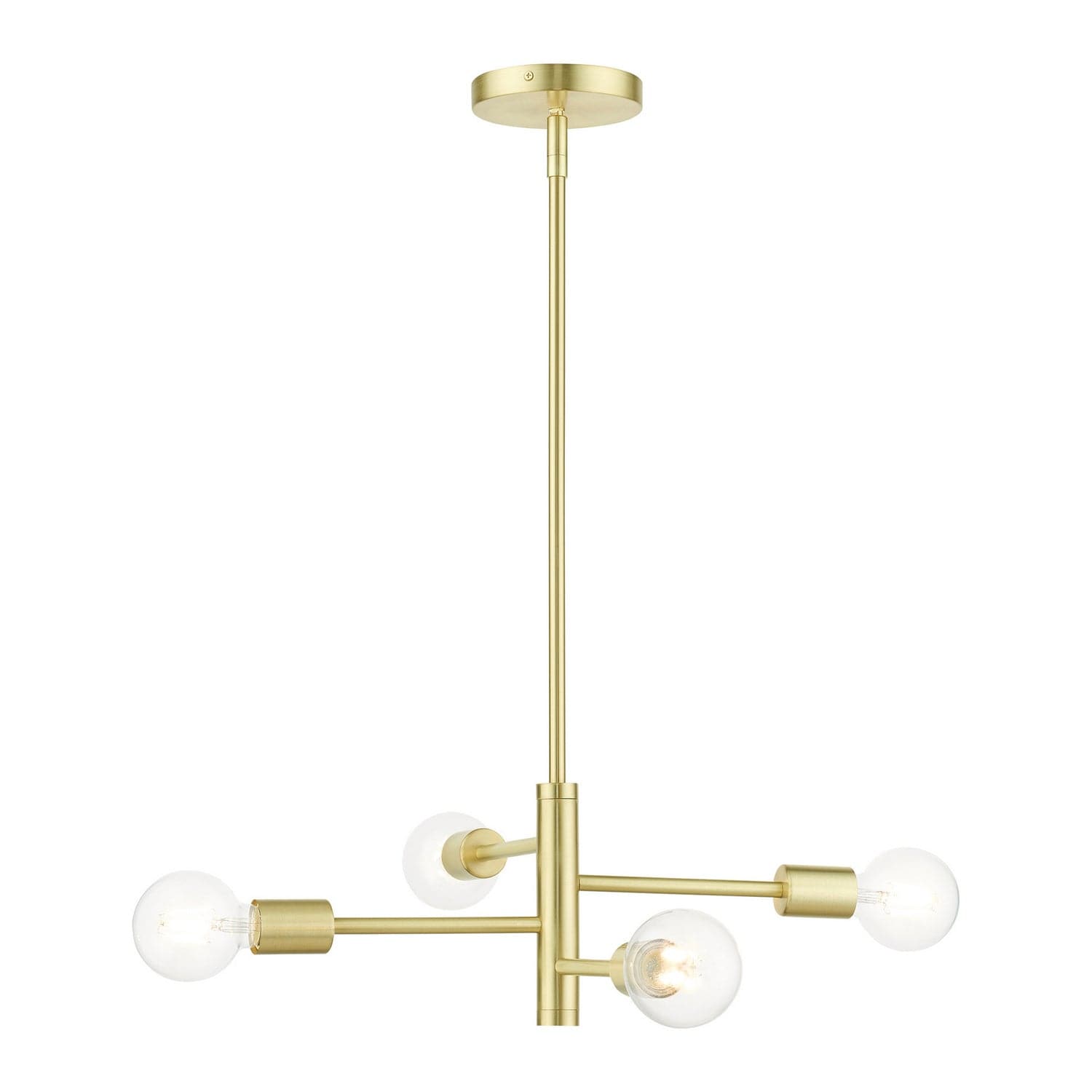 Livex Lighting - 45864-12 - Four Light Chandelier - Bannister - Satin Brass