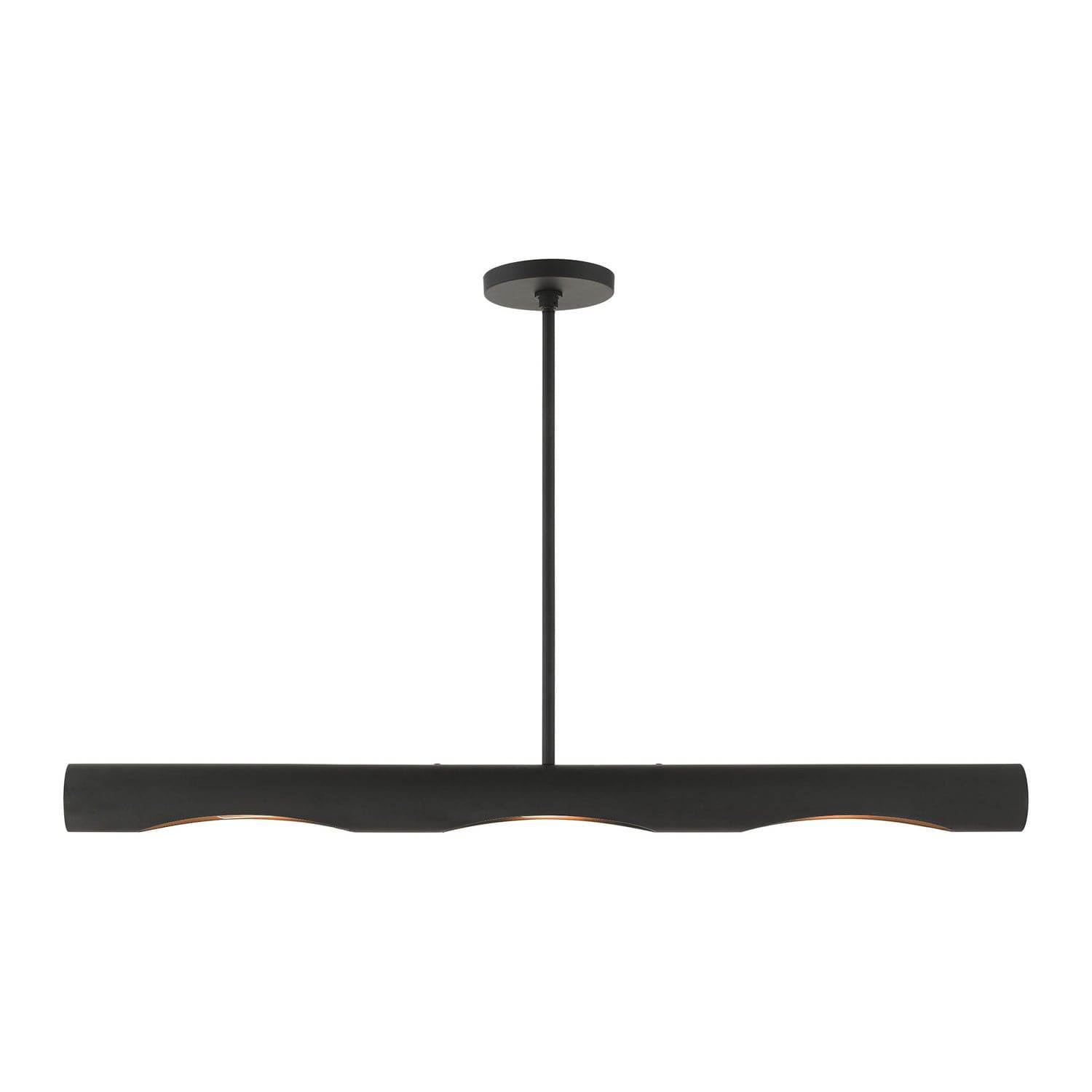 Livex Lighting - 45897-04 - Three Light Linear Chandelier - Novato - Black