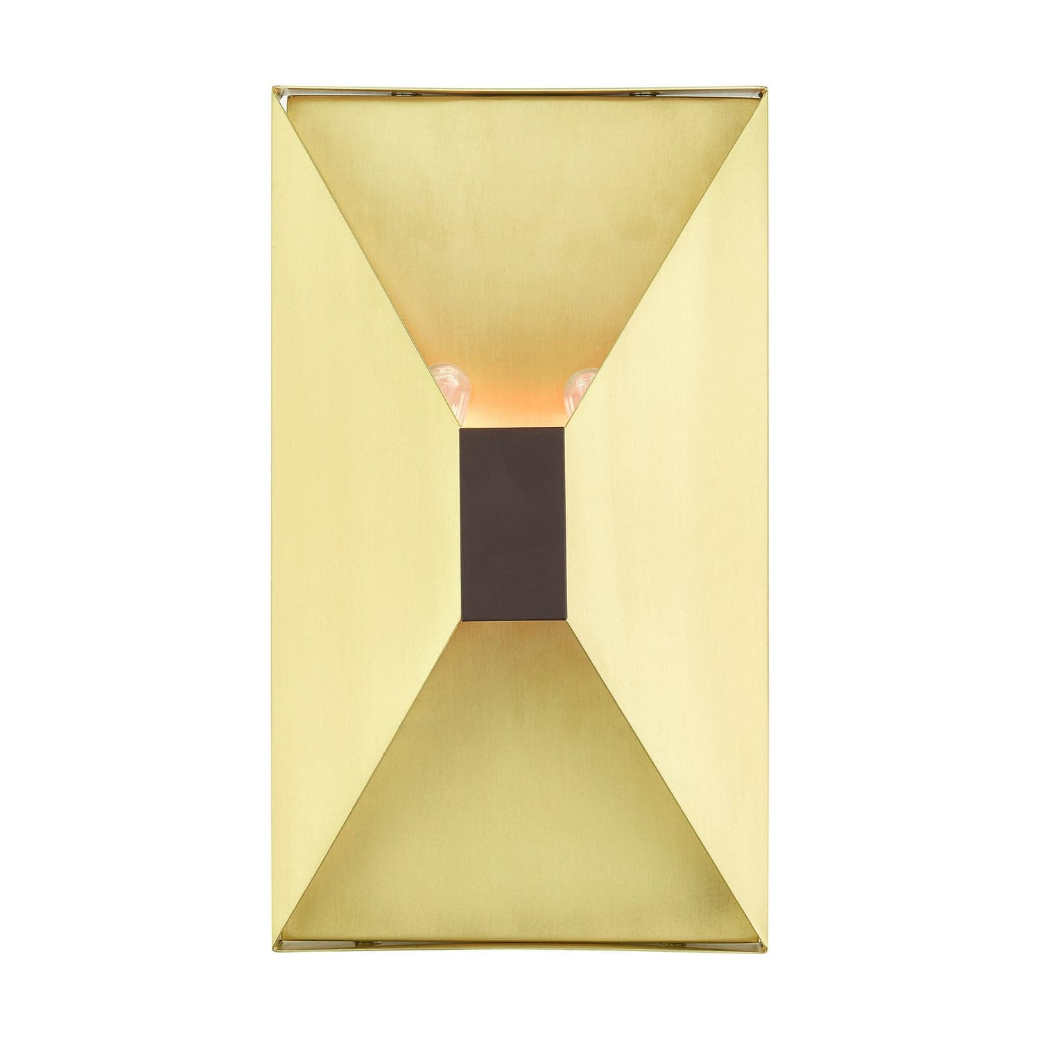 Livex Lighting - 46002-12 - Two Light Wall Sconce - Lexford - Satin Brass w/ Bronze