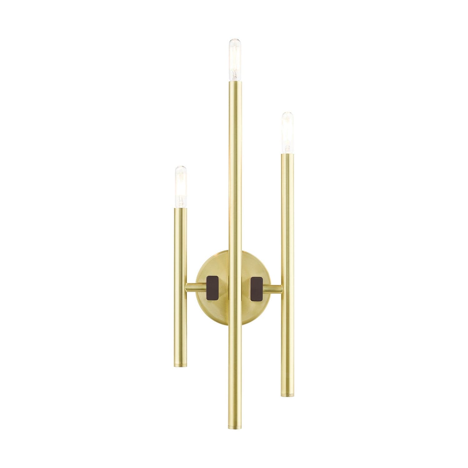 Livex Lighting - 49343-12 - Three Light Wall Sconce - Denmark - Satin Brass w/ Bronzes