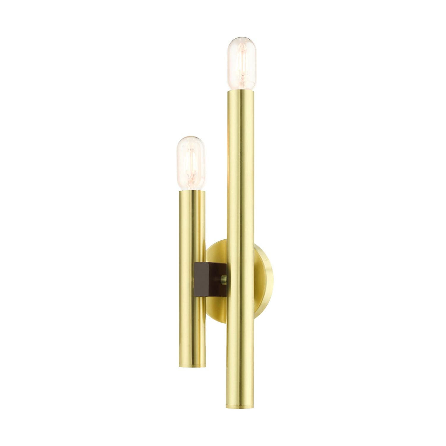 Livex Lighting - 49992-12 - Two Light Wall Sconce - Helsinki - Satin Brass w/ Bronzes