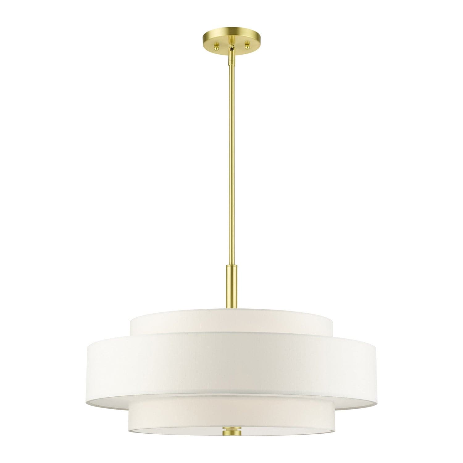 Livex Lighting - 50875-12 - Five Light Chandelier - Meridian - Satin Brass