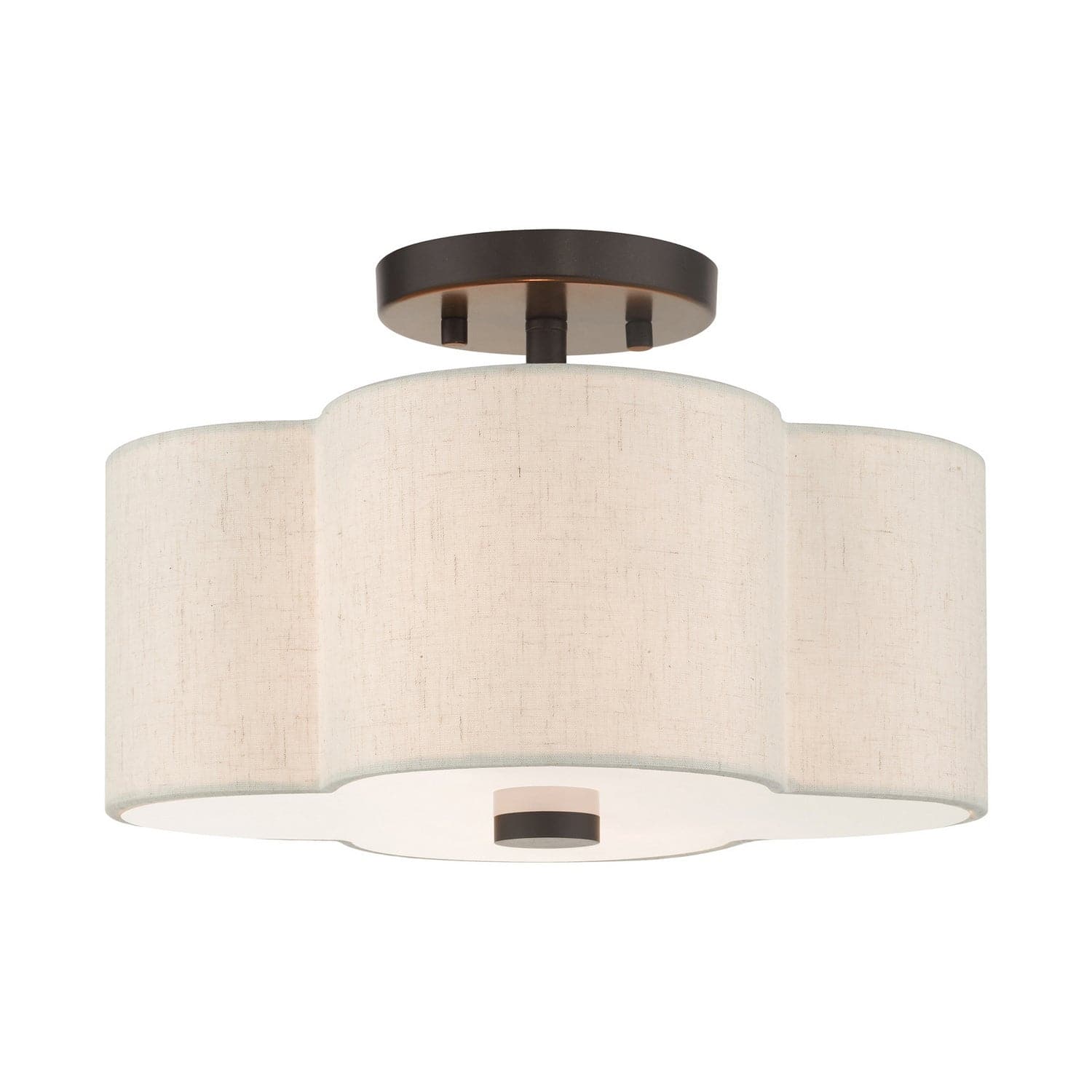 Livex Lighting - 58062-92 - Two Light Semi Flush Mount - Solstice - English Bronze