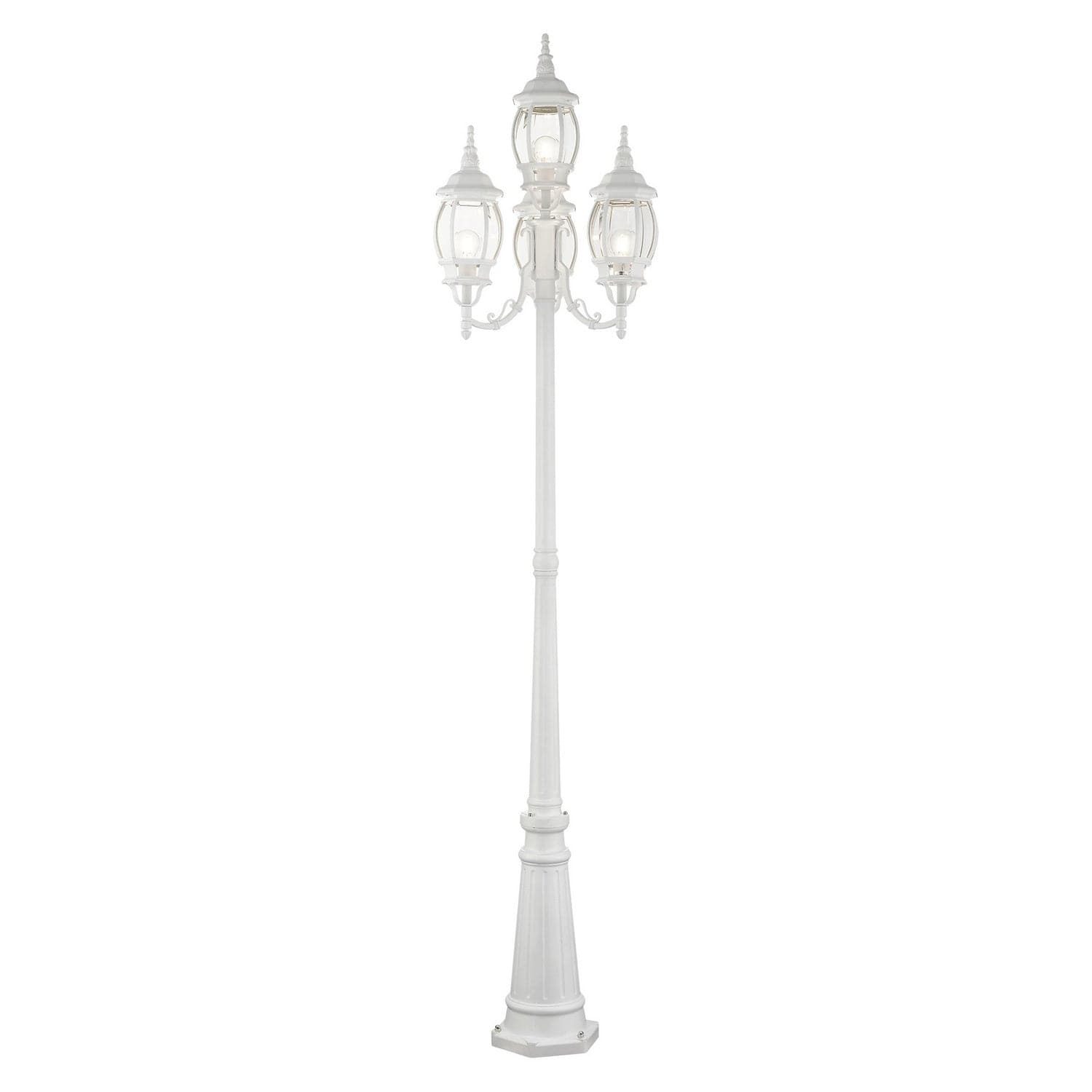 Livex Lighting - 7711-13 - Four Light Outdoor Post Mount - Frontenac - Textured White