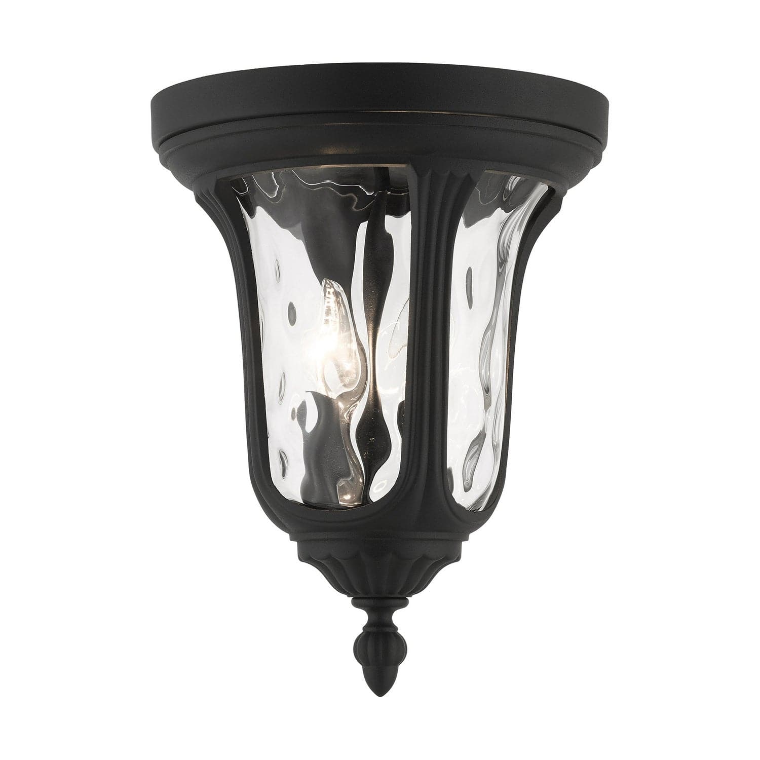 Livex Lighting - 7861-14 - Two Light Outdoor Ceiling Mount - Oxford - Textured Black