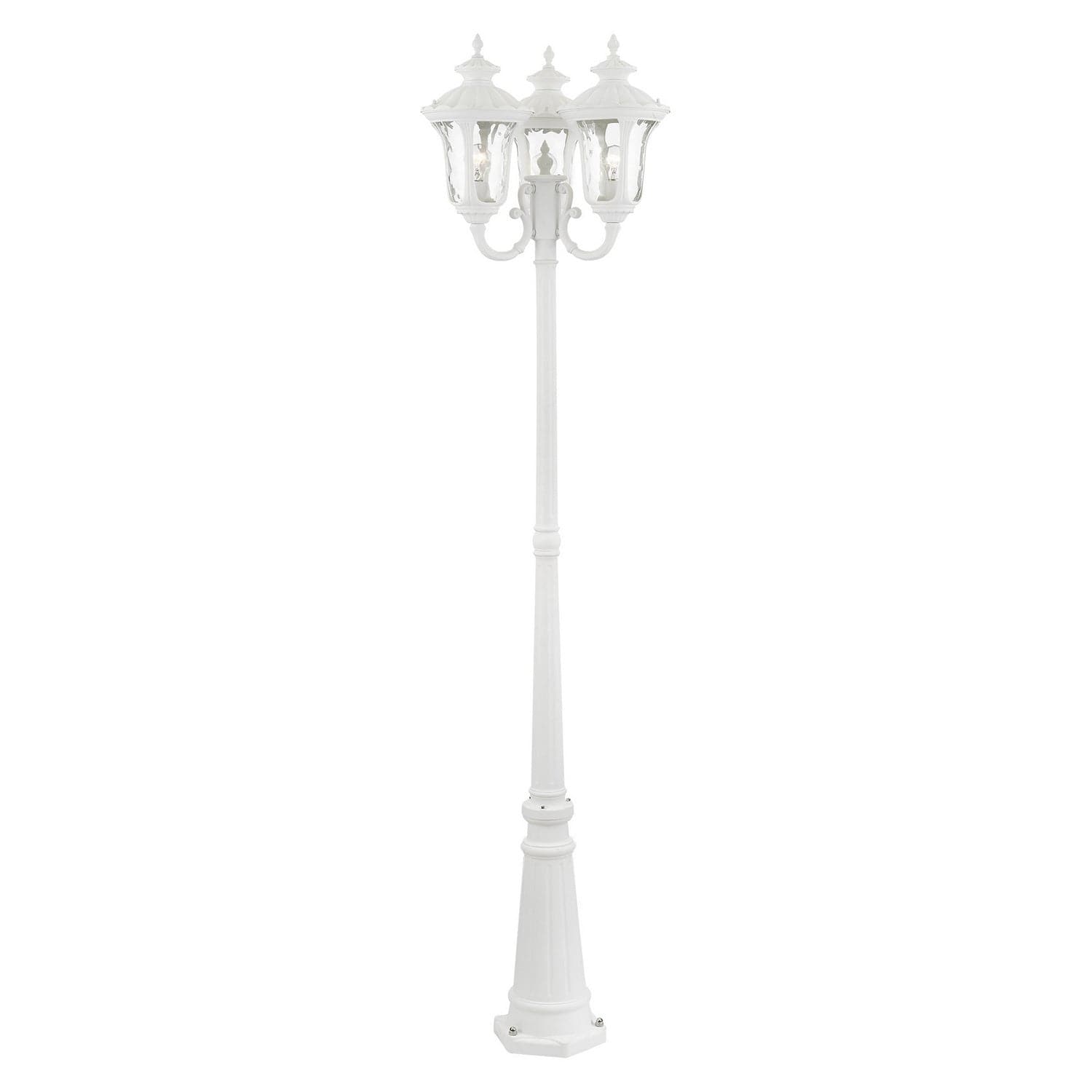 Livex Lighting - 7866-13 - Three Light Outdoor Post Mount - Oxford - Textured White